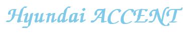 Rendering "Hyundai ACCENT" using Zapf Chancery