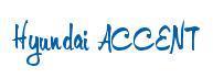 Rendering "Hyundai ACCENT" using Memo