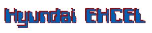 Rendering "Hyundai EXCEL" using Computer Font