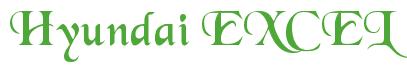 Rendering "Hyundai EXCEL" using Black Chancery