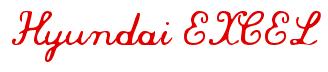 Rendering "Hyundai EXCEL" using Commercial Script