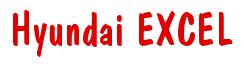 Rendering "Hyundai EXCEL" using Dom Casual