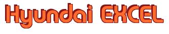 Rendering "Hyundai EXCEL" using Charlet
