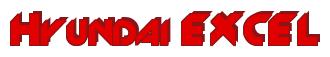 Rendering "Hyundai EXCEL" using Machine