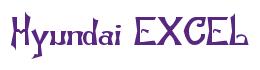 Rendering "Hyundai EXCEL" using Manchuria