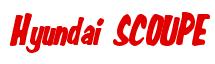 Rendering "Hyundai SCOUPE" using Big Nib