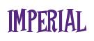 Rendering -IMPERIAL - using Cooper Latin