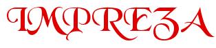 Rendering -IMPREZA - using Black Chancery
