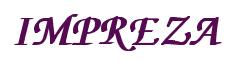 Rendering -IMPREZA - using Zapf Chancery