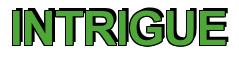 Rendering -INTRIGUE - using Arial Bold