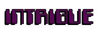 Rendering -INTRIGUE - using Computer Font