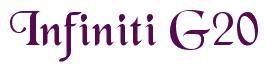 Rendering -Infiniti G20 - using Black Chancery