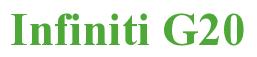 Rendering -Infiniti G20 - using Times New Roman Bold