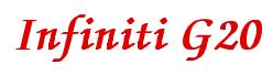 Rendering -Infiniti G20 - using Zapf Chancery