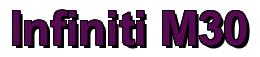 Rendering -Infiniti M30 - using Arial Bold