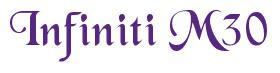 Rendering -Infiniti M30 - using Black Chancery