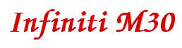 Rendering -Infiniti M30 - using Zapf Chancery