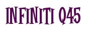 Rendering -Infiniti Q45 - using Cooper Latin