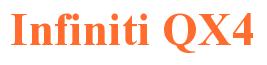 Rendering -Infiniti QX4 - using Times New Roman Bold