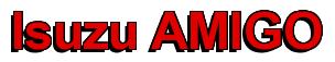 Rendering -Isuzu AMIGO - using Arial Bold