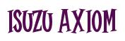 Rendering -Isuzu AXIOM - using Cooper Latin