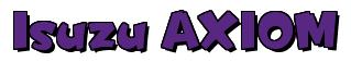 Rendering -Isuzu AXIOM - using Team Spirit