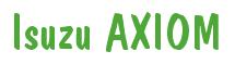 Rendering -Isuzu AXIOM - using Dom Casual