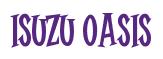 Rendering -Isuzu OASIS - using Cooper Latin