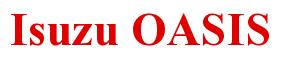 Rendering -Isuzu OASIS - using Times New Roman Bold