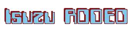 Rendering -Isuzu RODEO - using Computer Font