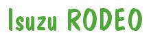 Rendering -Isuzu RODEO - using Dom Casual
