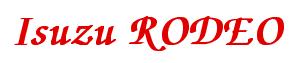 Rendering -Isuzu RODEO - using Zapf Chancery