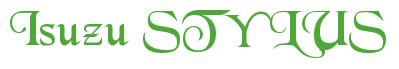 Rendering -Isuzu STYLUS - using Black Chancery