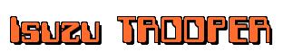 Rendering -Isuzu TROOPER - using Computer Font