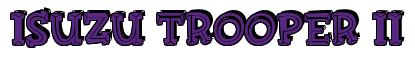 Rendering -Isuzu TROOPER II - using FinkBold