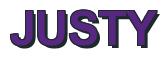 Rendering -JUSTY - using Arial Bold