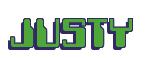 Rendering -JUSTY - using Computer Font