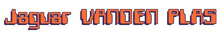 Rendering -Jaguar VANDEN PLAS - using Computer Font