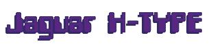 Rendering -Jaguar X-TYPE - using Computer Font