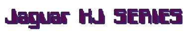 Rendering -Jaguar XJ SERIES - using Computer Font
