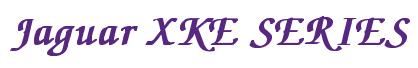 Rendering -Jaguar XKE SERIES - using Zapf Chancery