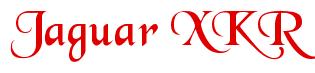 Rendering -Jaguar XKR - using Black Chancery