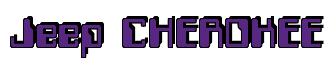 Rendering -Jeep CHEROKEE - using Computer Font