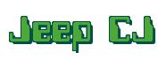Rendering -Jeep CJ - using Computer Font