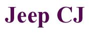 Rendering -Jeep CJ - using Times New Roman Bold