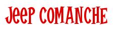 Rendering -Jeep COMANCHE - using Cooper Latin