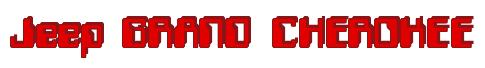 Rendering -Jeep GRAND CHEROKEE - using Computer Font