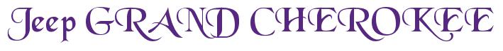 Rendering -Jeep GRAND CHEROKEE - using Black Chancery