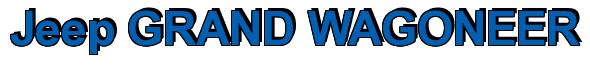 Rendering -Jeep GRAND WAGONEER - using Arial Bold