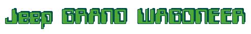 Rendering -Jeep GRAND WAGONEER - using Computer Font
